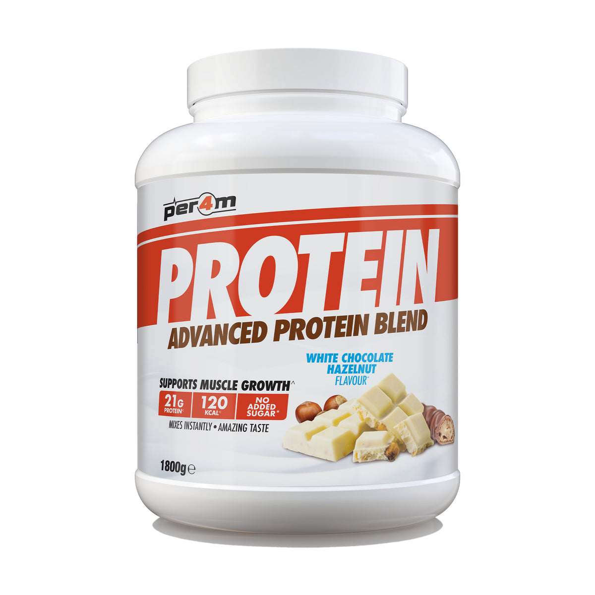 Per4m Advanced Protein, White Chocolate Hazelnut - 1.8kg