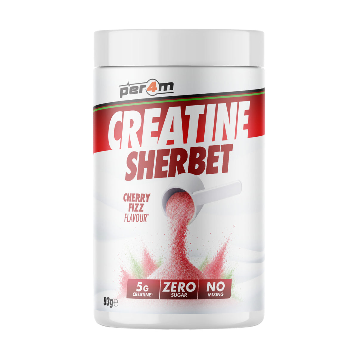 Per4m Creatine Sherbet 93g - Cherry Fizz