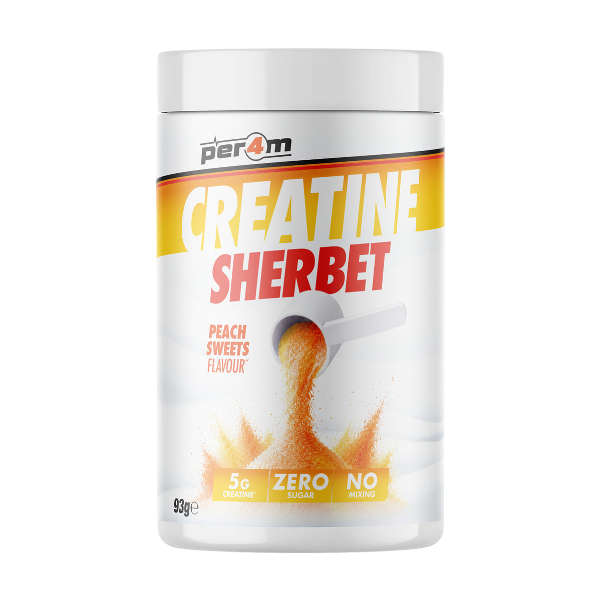 Per4m Creatine Sherbet 93g - Peach Sweets