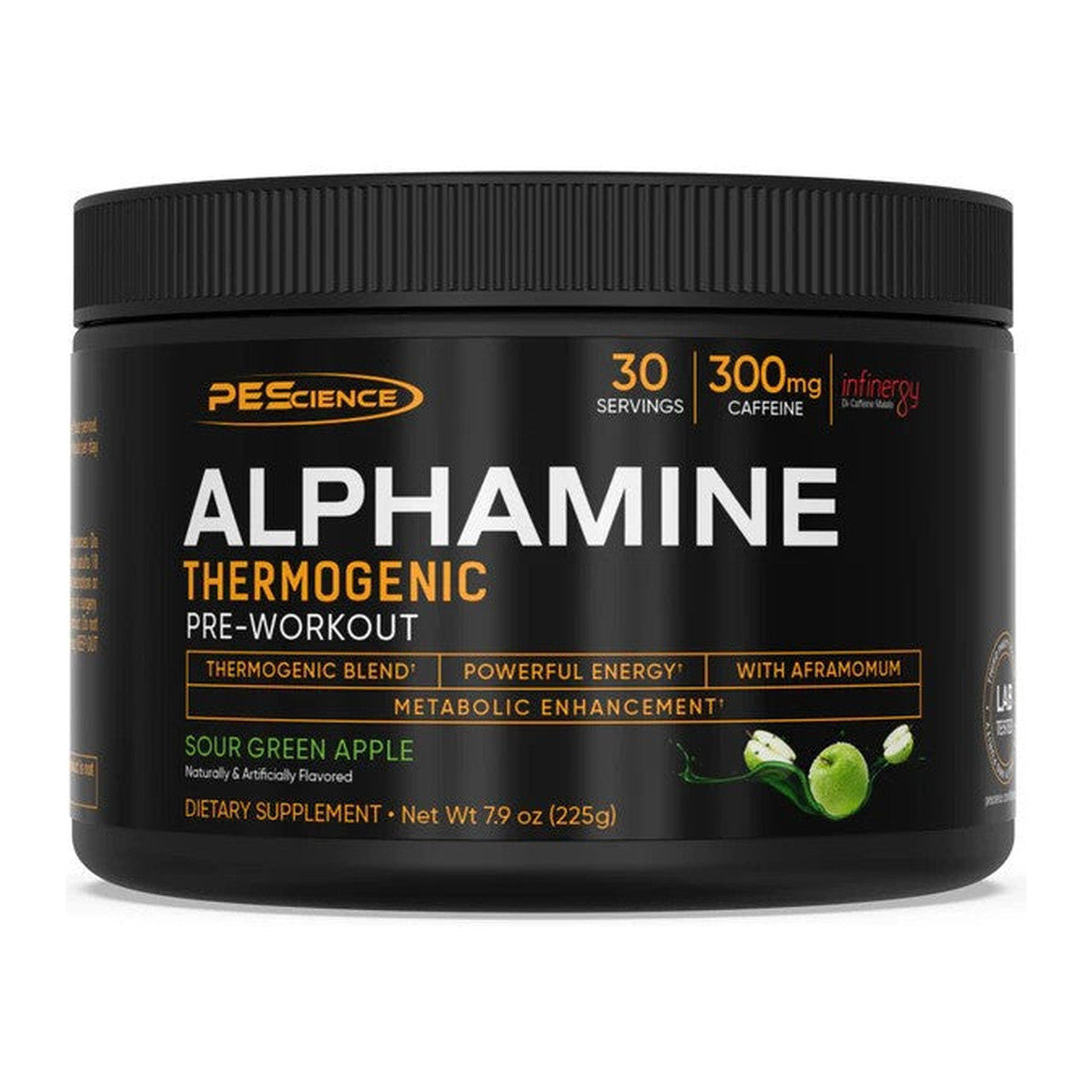 PEScience Alphamine, Sour Green Apple - 225g