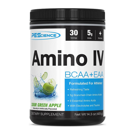 PEScience Amino IV, Sour Green Apple - 405g
