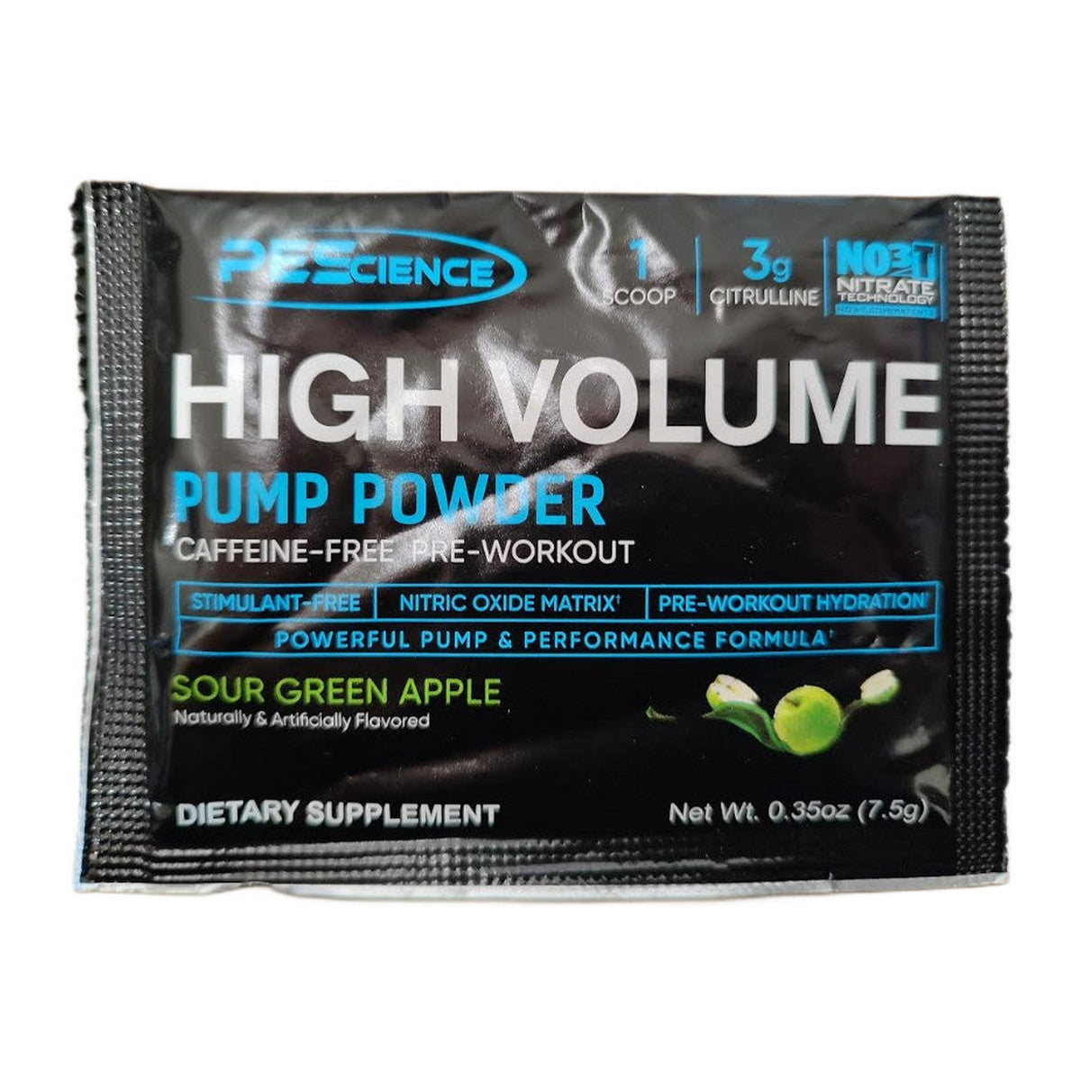 PEScience High Volume (New Formula), Sour Green Apple - 7.5g (1 se