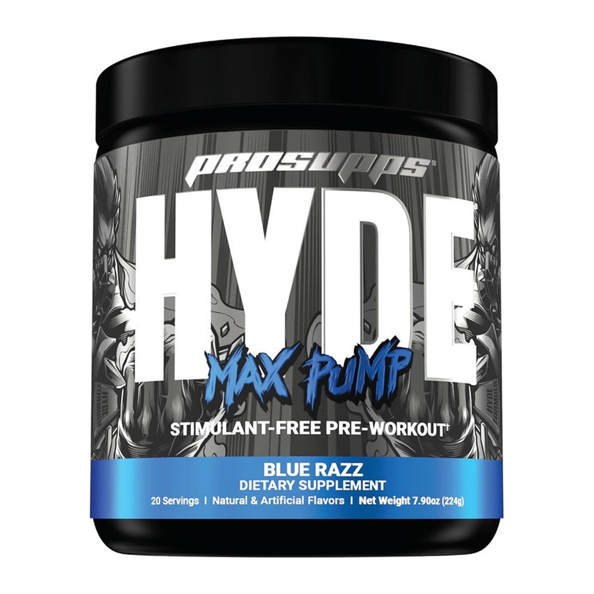 ProSupps Hyde Max Pump, Blue Razz - 224g