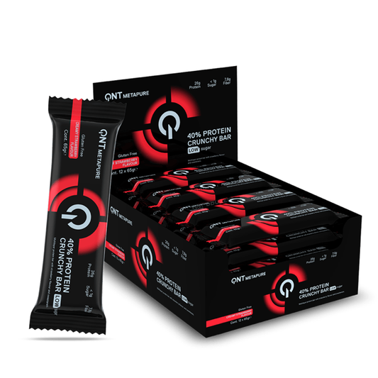 QNT 40% Protein Crunchy Bar 12x65g