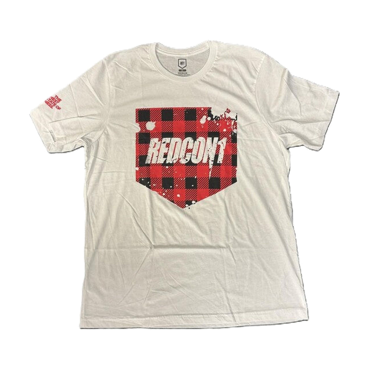 Redcon1 Red Plaid Shield T-Shirt - Small
