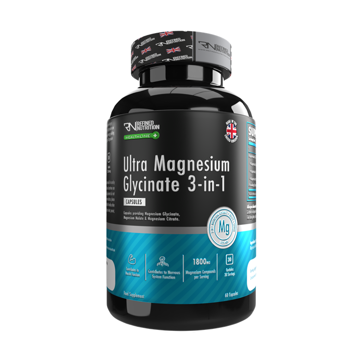 Refined Nutrition Ultra Magnesium Glycinate 3-in-1 90 Caps