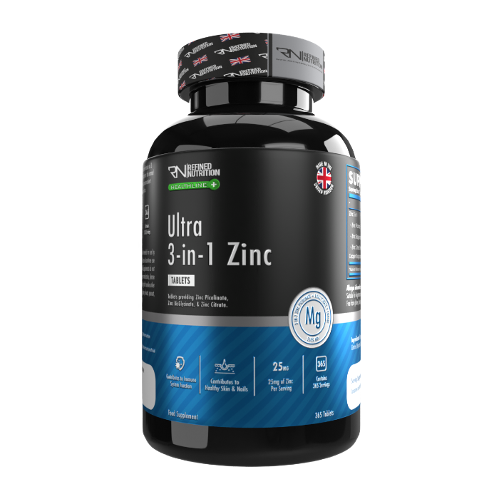 Refined Nutrition Ultra Zinc 3-in-1 365 Tabs