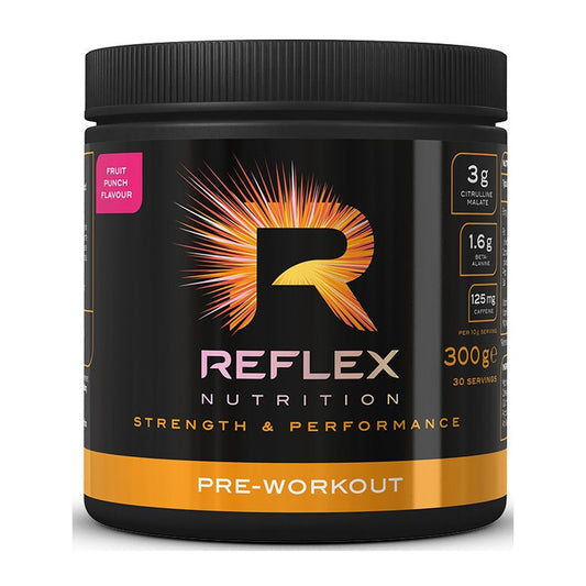 Reflex Nutrition Pre-Workout, Fruit Punch - 300g