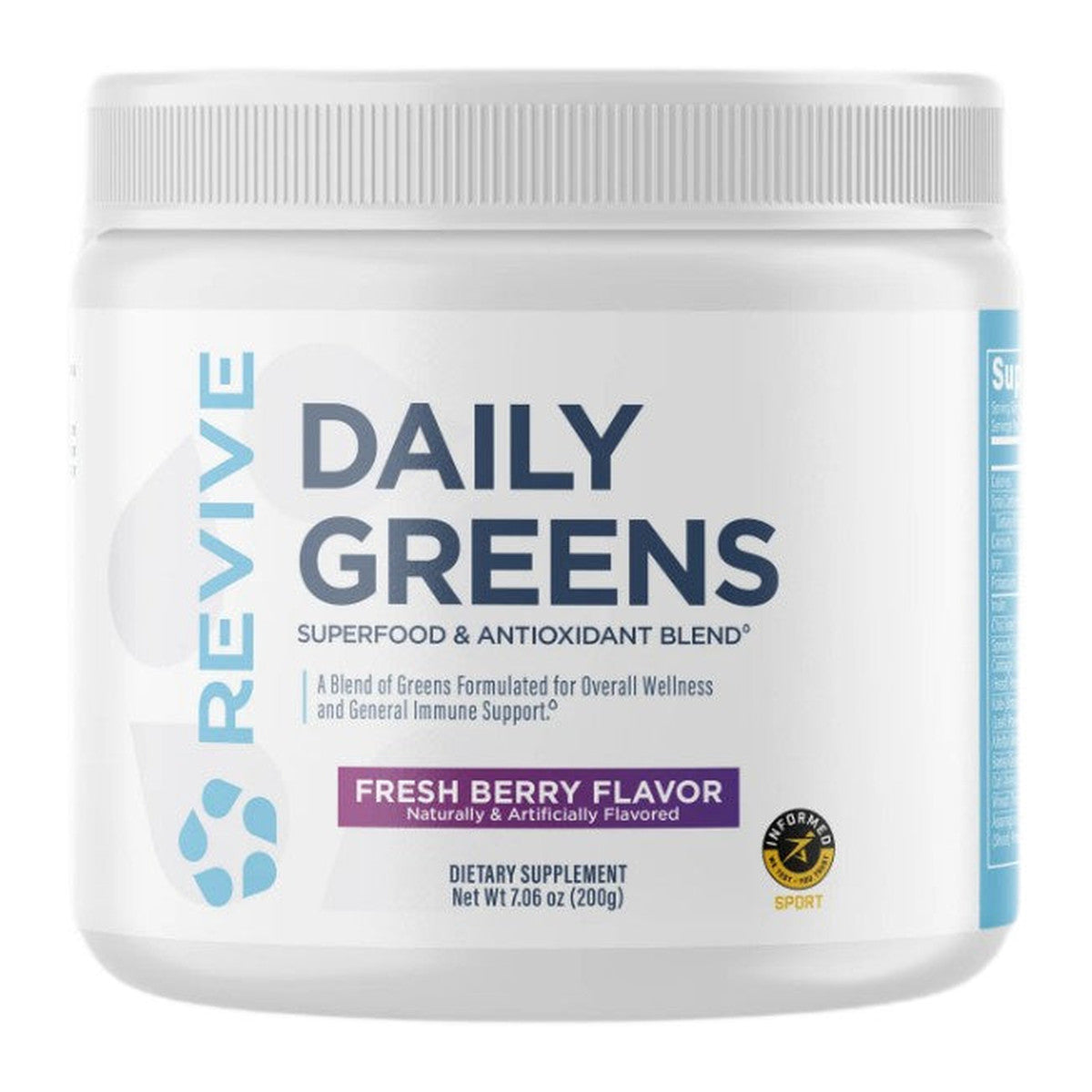 Revive Daily Greens Powder, Fresh Berry (EAN 850030689788) - 200g
