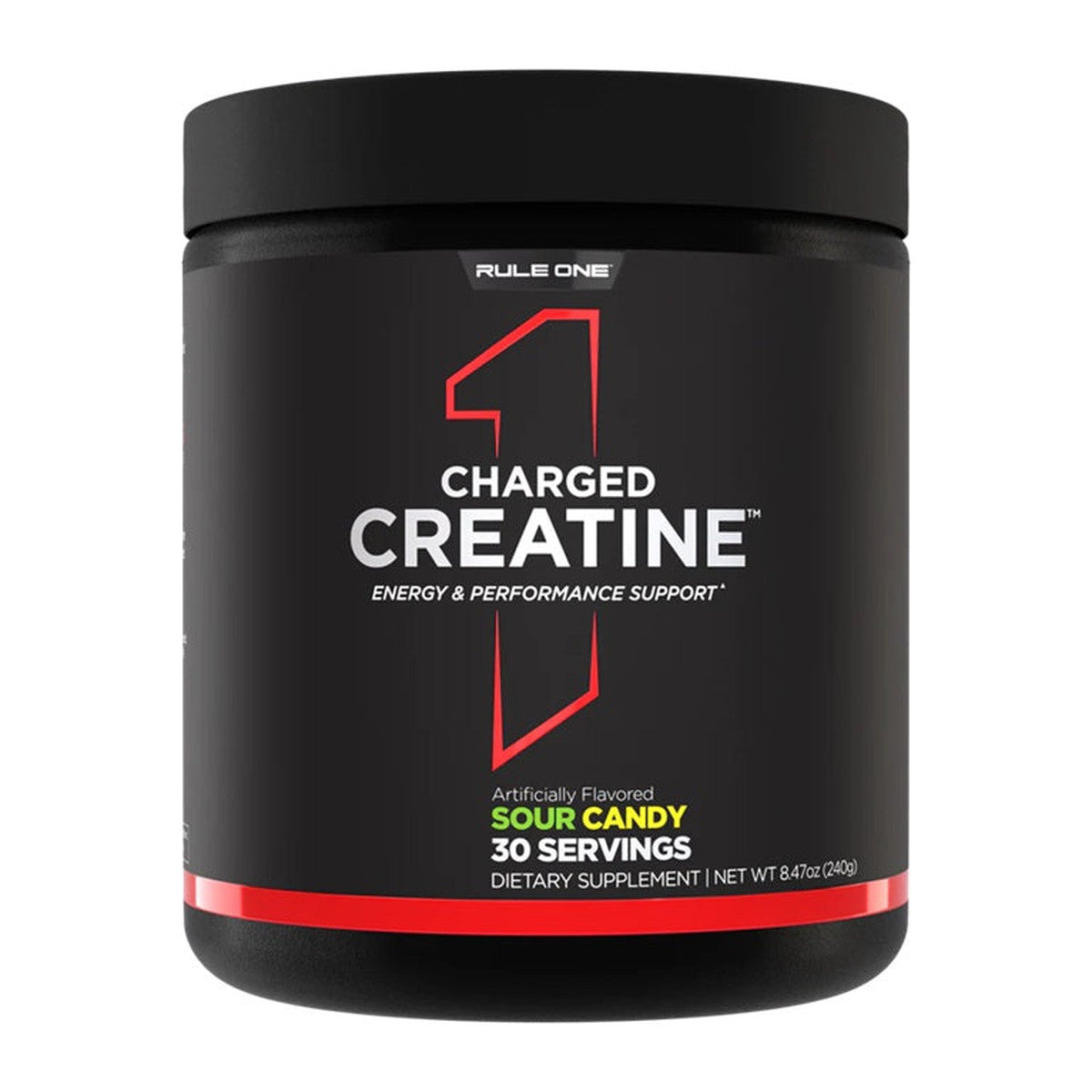 Rule One Charged Creatine, Sour Candy - 240g