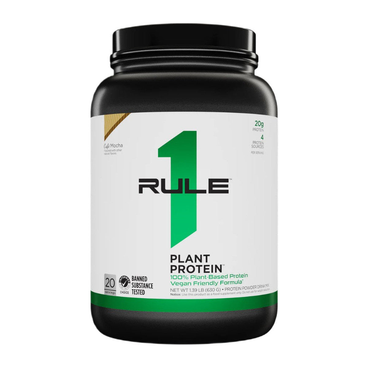 Rule One Plant Protein, Cafe Mocha - 630g