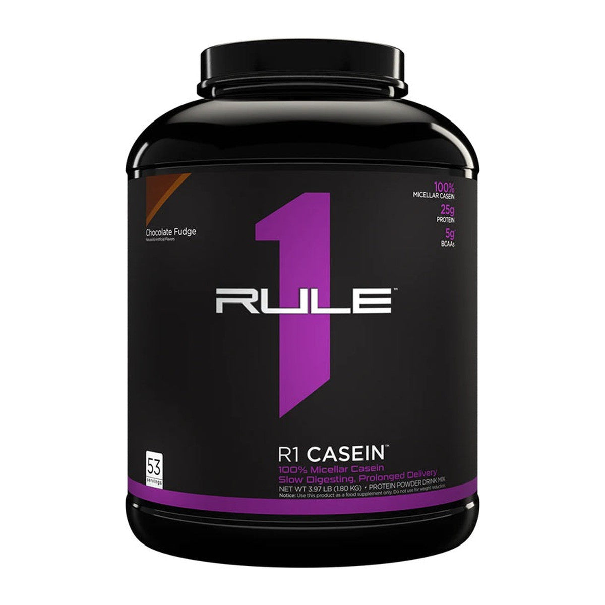 Rule One R1 Casein, Chocolate Fudge - 1800g