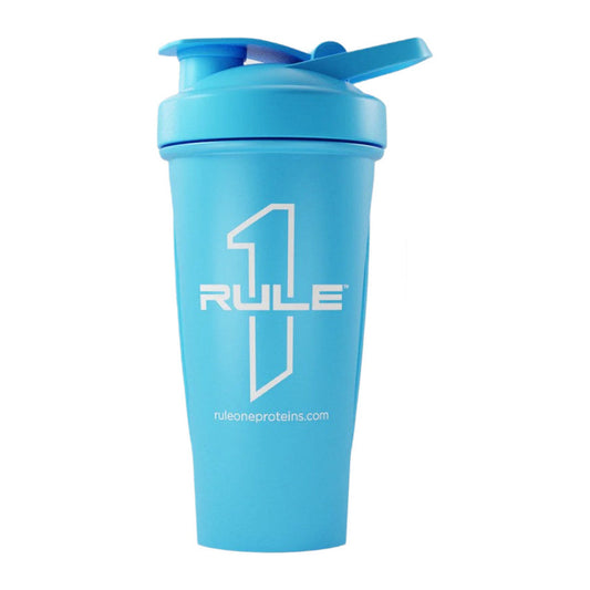 Rule One R1 Outlined Logo Shaker Cup, Blue - 600 ml.