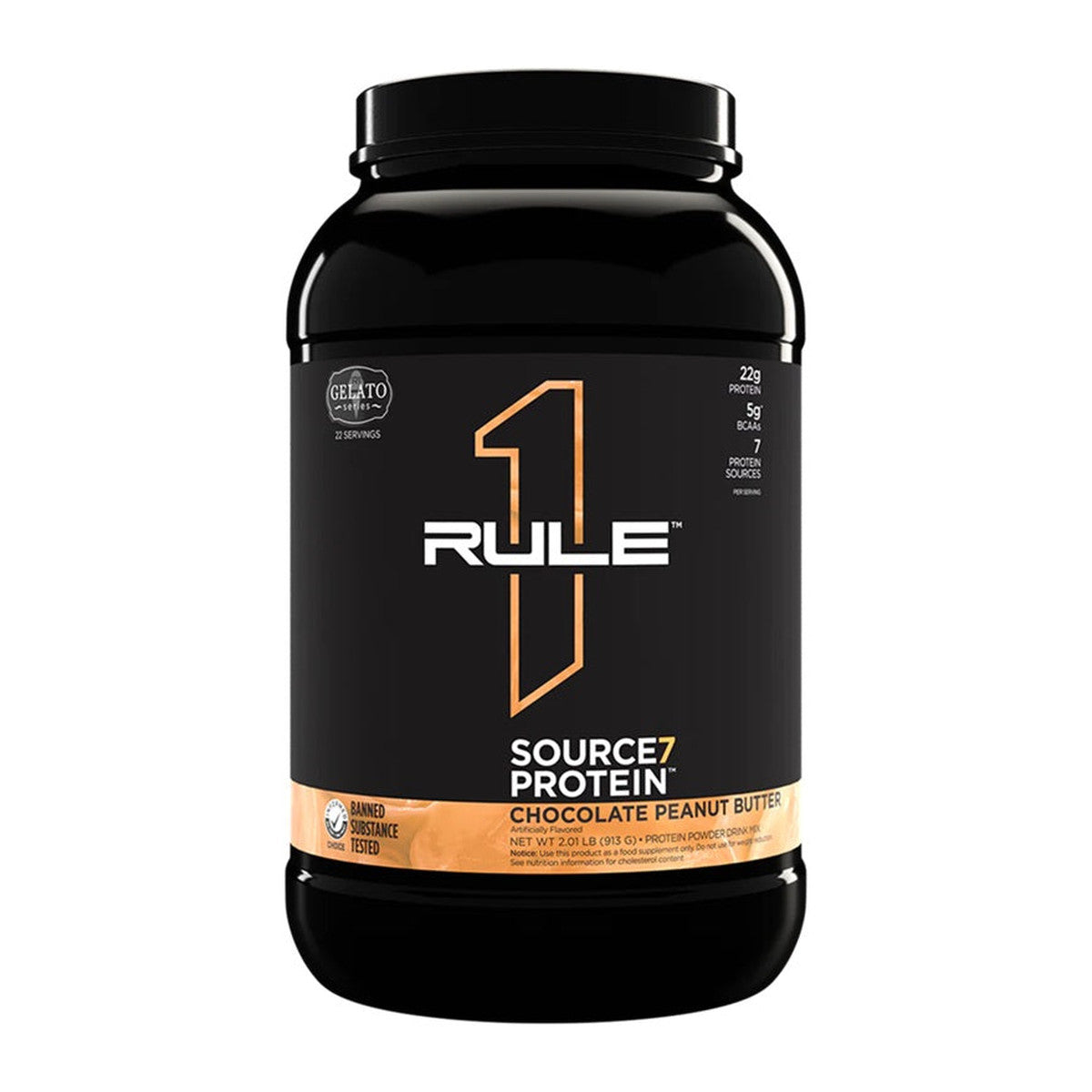 Rule One Source7 Protein, Chocolate Peanut Butter Gelato - 913g