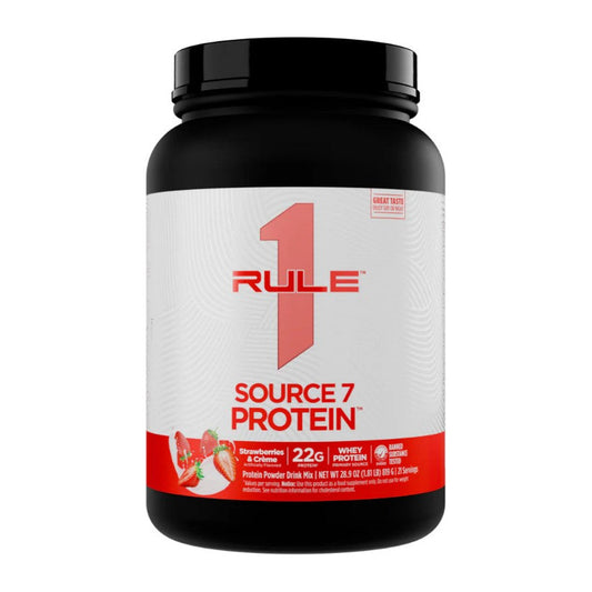 Rule One Source7 Protein, Strawberries & Creme - 819g