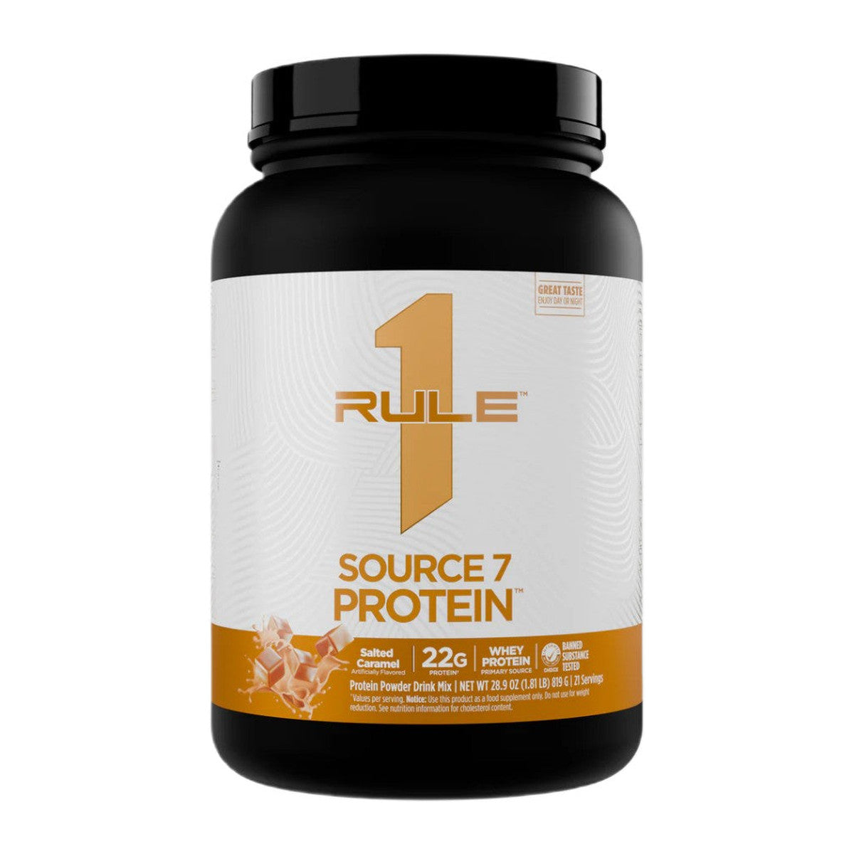 Rule One Source7 Protein, Salted Caramel - 819g