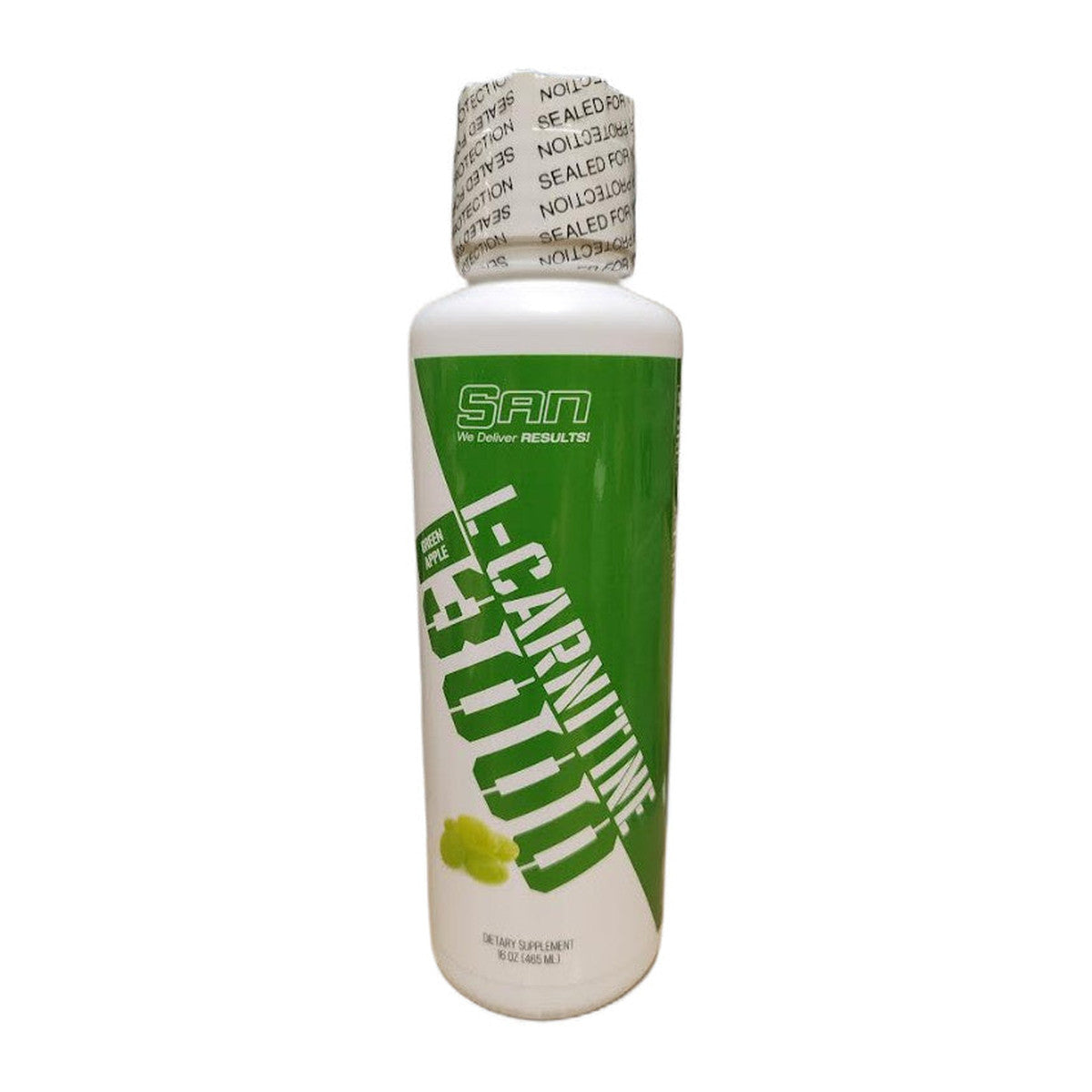 SAN L-Carnitine 3000, Green Apple - 465 ml.