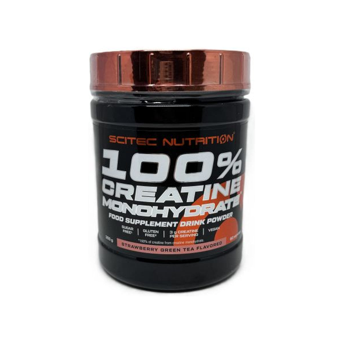 SciTec 100% Creatine Monohydrate, Strawberry Green Tea - 300g