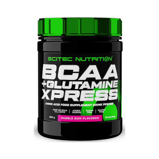 SciTec BCAA + Glutamine XPress, Bubble Gum - 300g