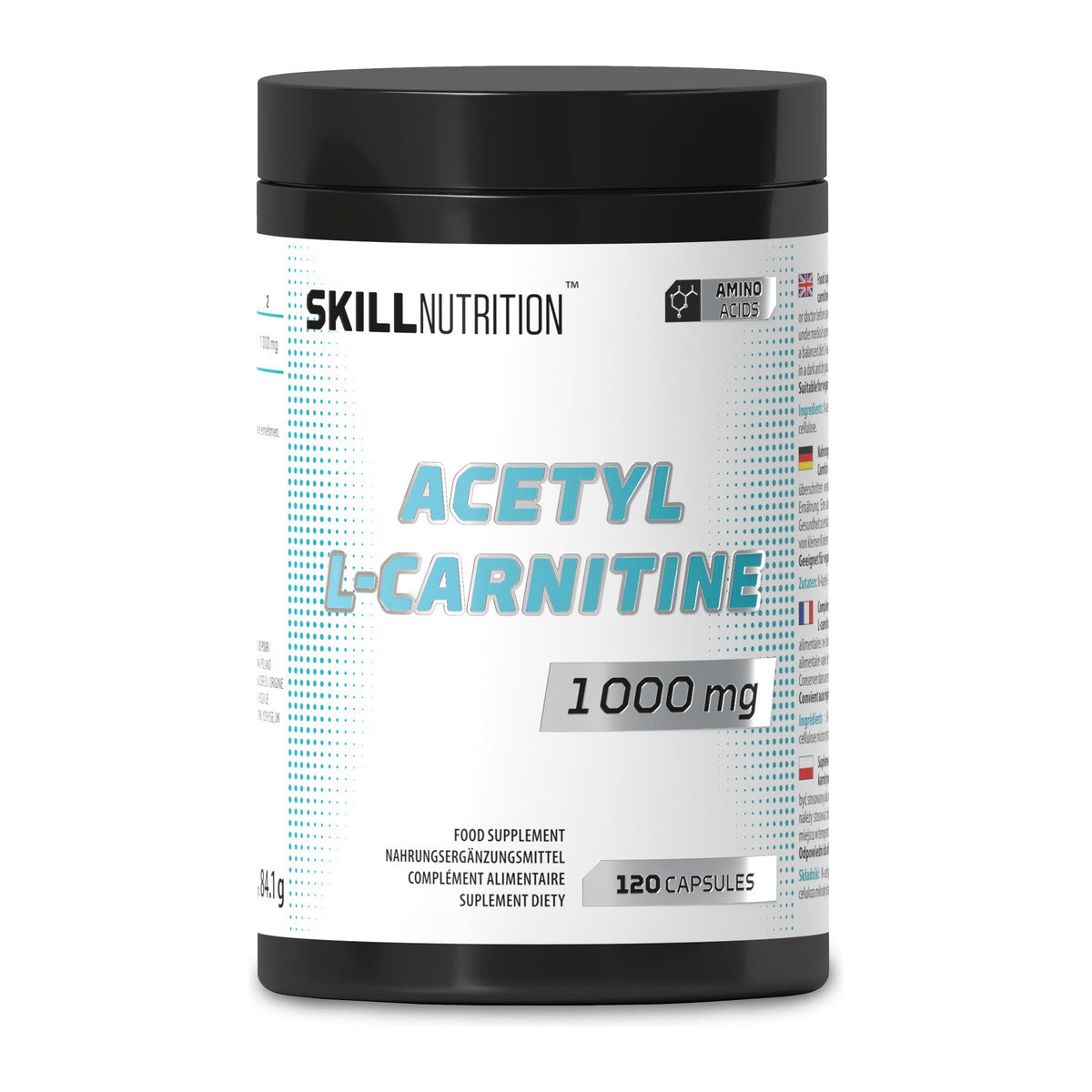 Skill Nutrition Acetyl L-Carnitine, 1000mg - 120 vegan caps