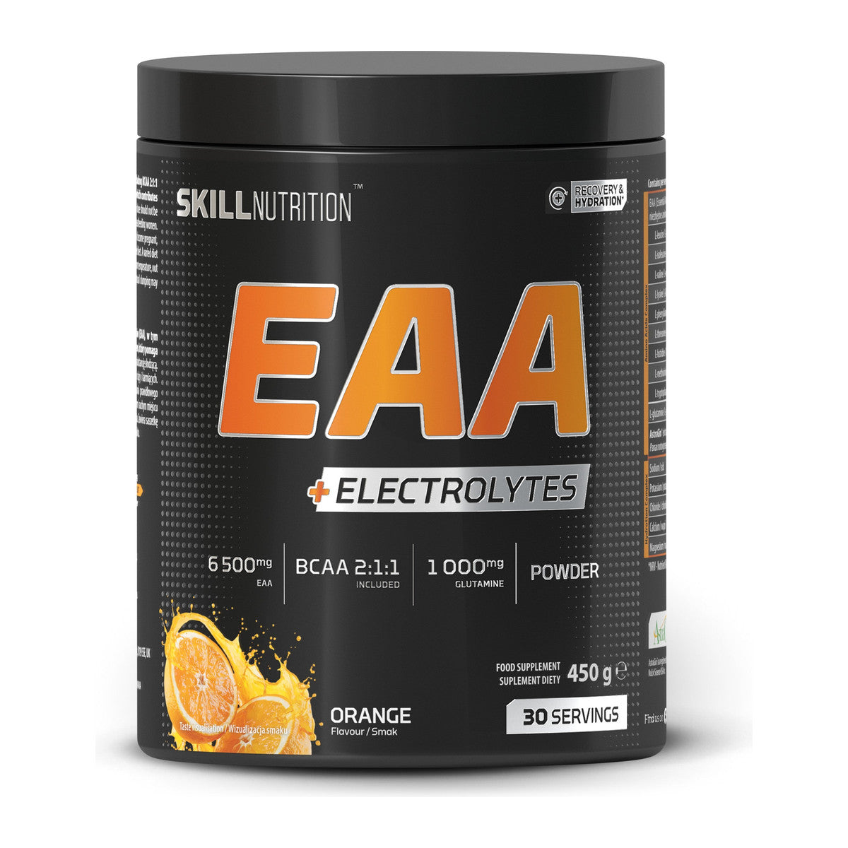 Skill Nutrition EAA + Electrolytes, Orange - 450g