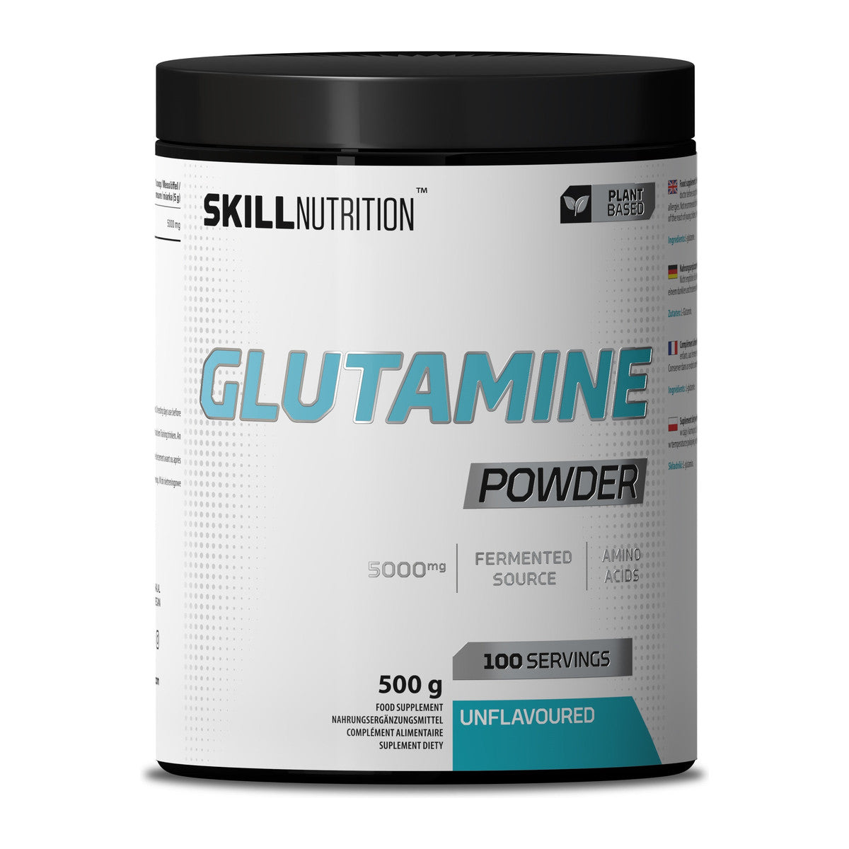 Skill Nutrition Glutamine Powder, Unflavoured - 500g