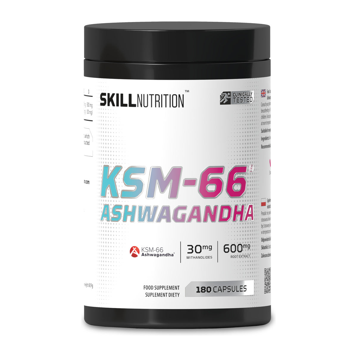 Skill Nutrition KSM-66 Ashwagandha - 180 vegan caps