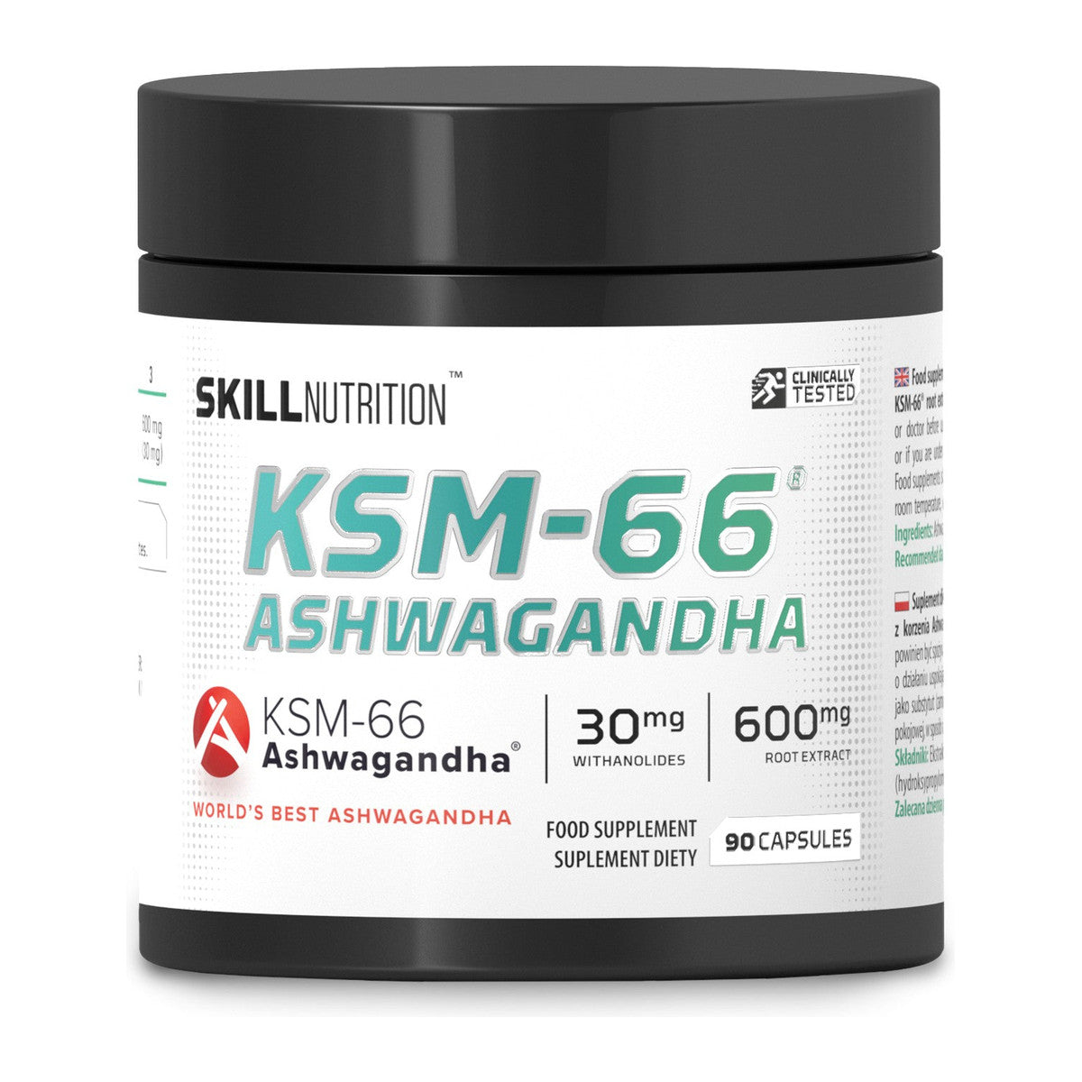 Skill Nutrition KSM-66 Ashwagandha - 90 vegan caps