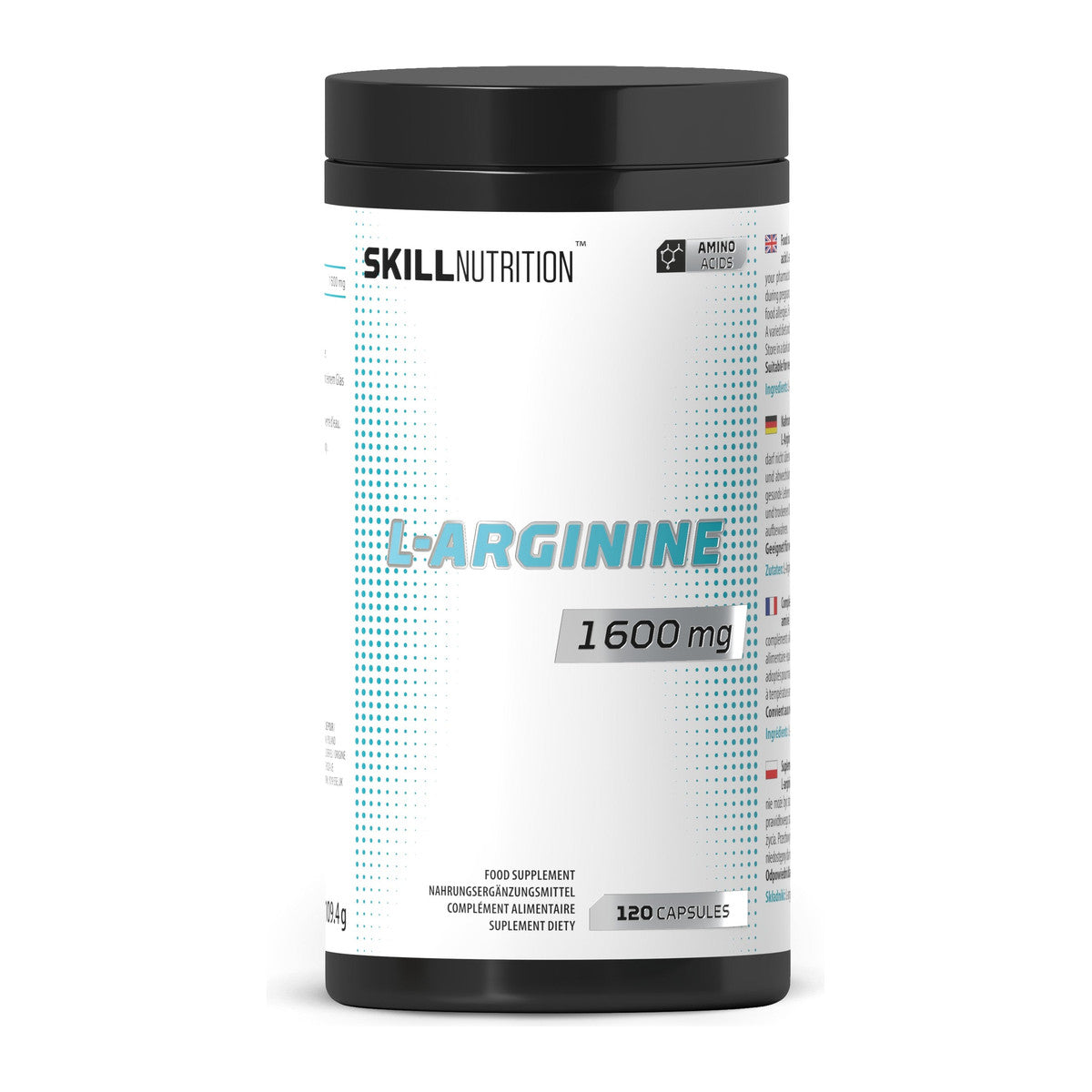 Skill Nutrition L-Arginine, 1600mg - 120 vegan caps