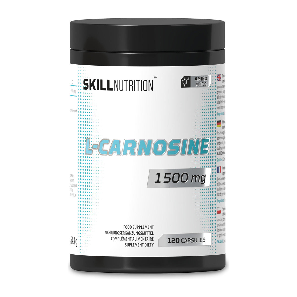 Skill Nutrition L-Carnosine, 1500mg - 120 vegan caps