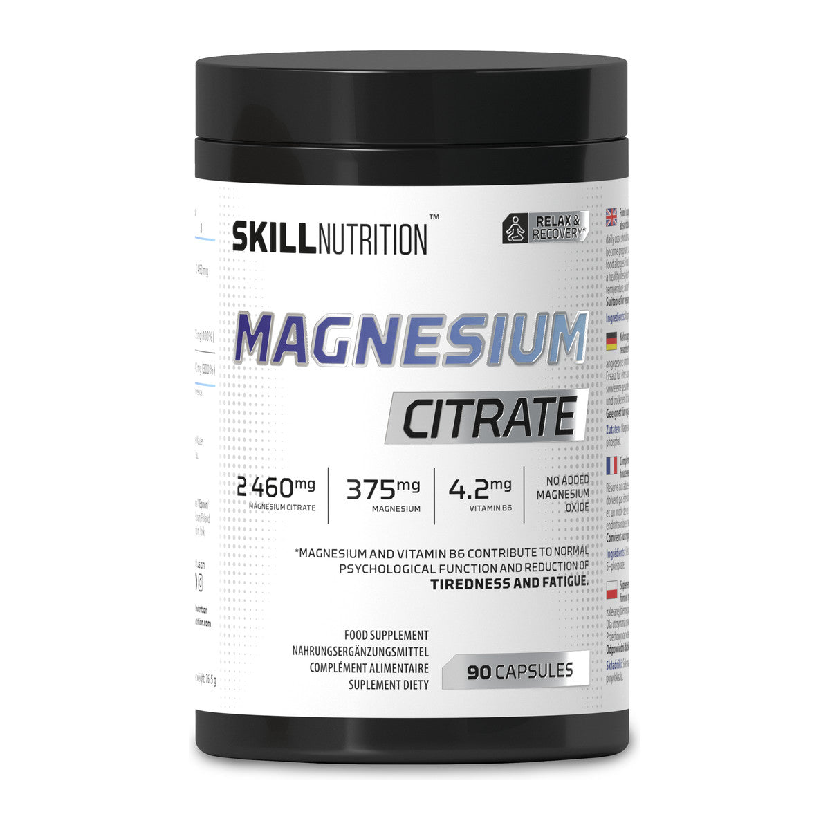 Skill Nutrition Magnesium Citrate - 90 caps