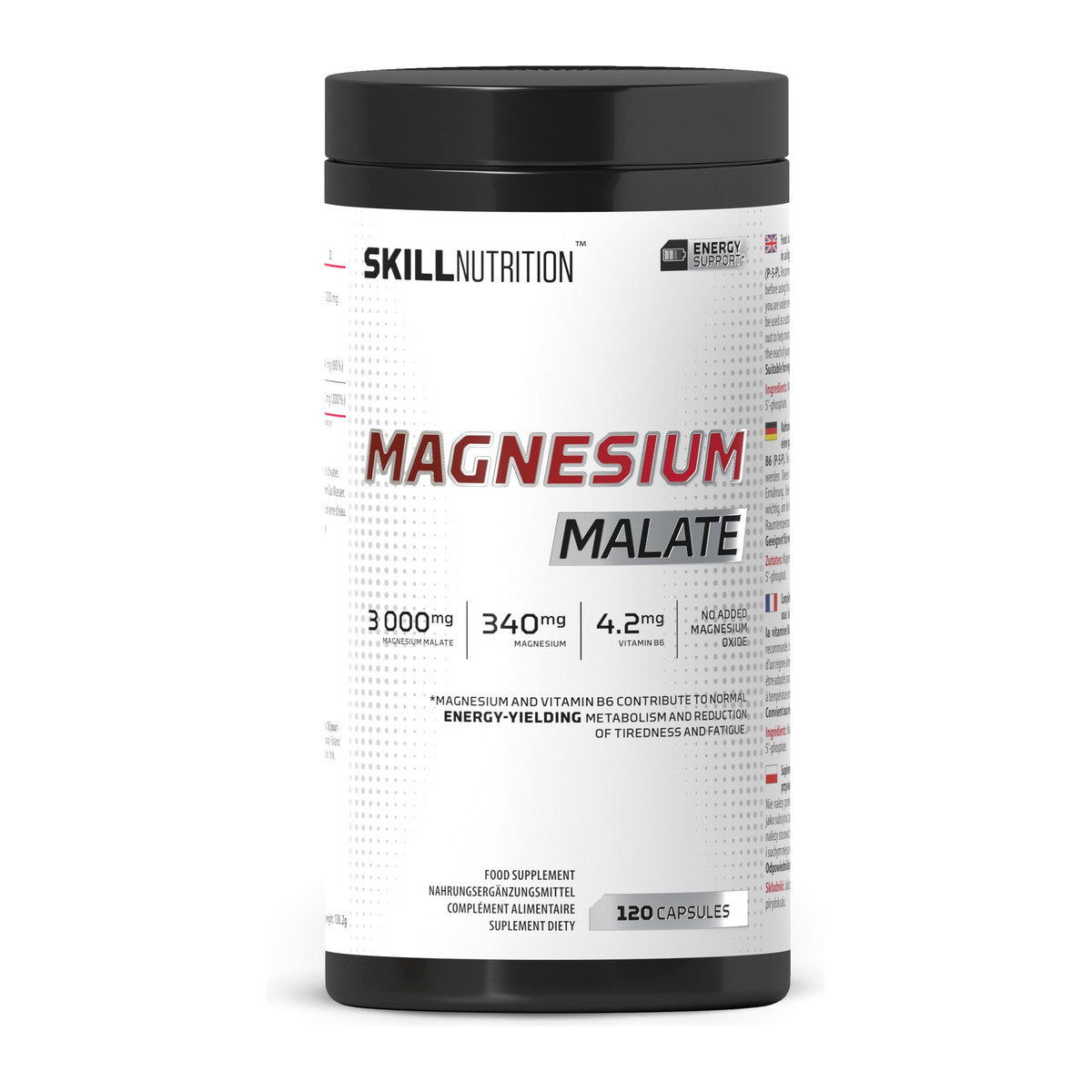 Skill Nutrition Magnesium Malate - 120 caps