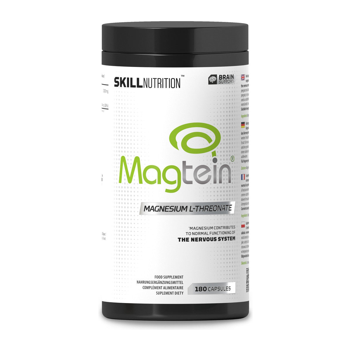 Skill Nutrition Magtein, Magnesium L-Threonate - 180 caps
