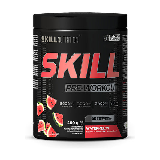 Skill Nutrition Skill Pre-Workout, Watermelon - 400-412g