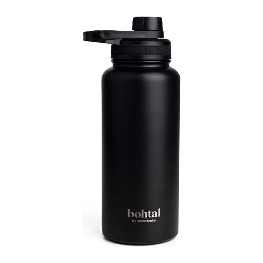 SmartShake Bohtal Insulated Sports Bottle, Black - 960 ml.