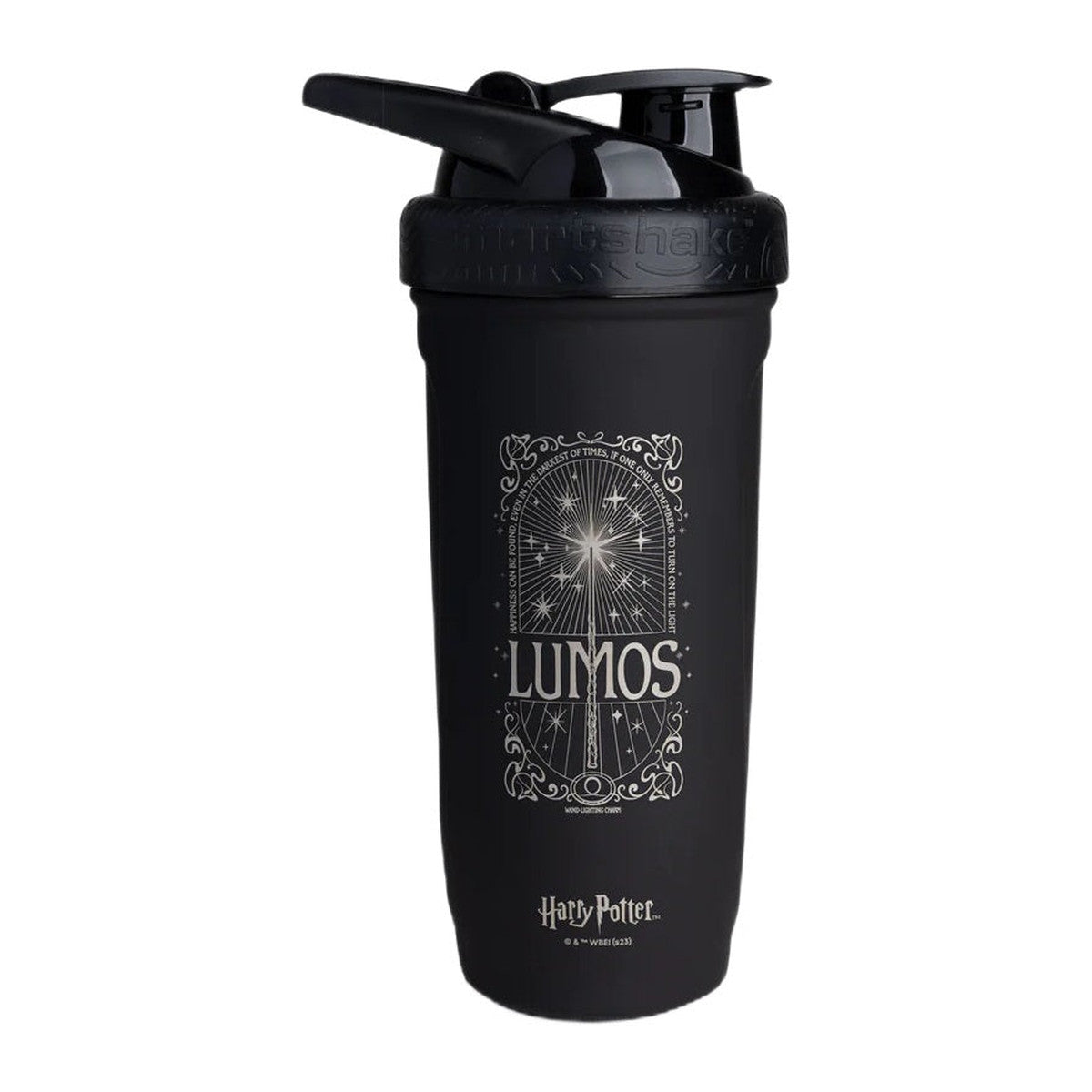 SmartShake Harry Potter Collection Stainless Steel Shaker, Lumos