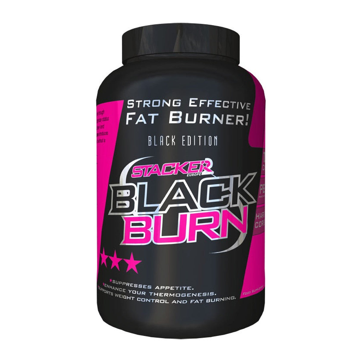Stacker2 Europe Black Burn - 120 caps