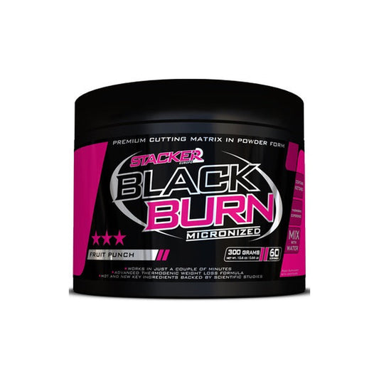 Stacker2 Europe Black Burn Micronized, Fruit Punch - 300g