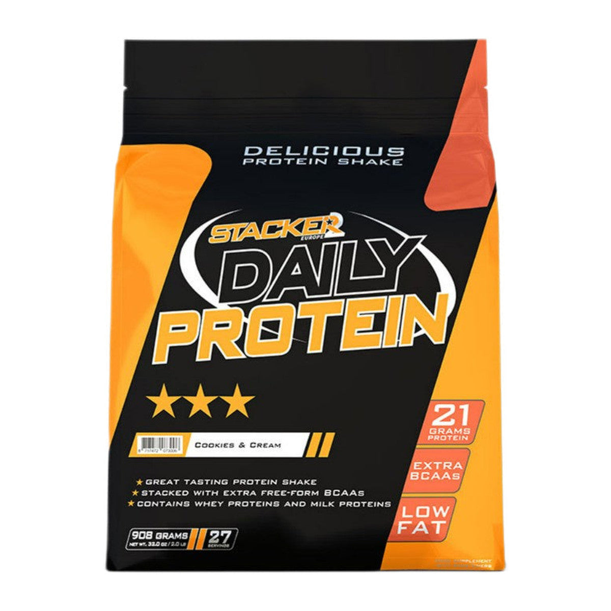 Stacker2 Europe Daily Protein, Cookies & Cream - 908g