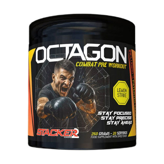 Stacker2 Europe Octagon Pre Workout, Lemon Strike - 260g