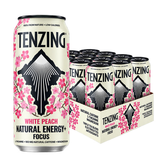 Tenzing Natural Energy+, White Peach - 12x500ml