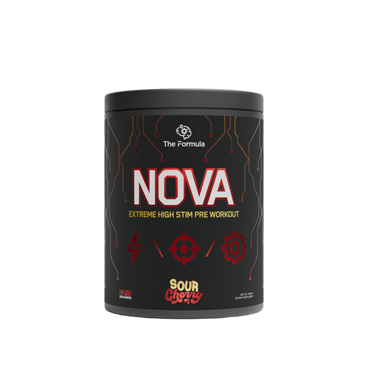 The Formula NOVA High-Stim Pre Workout 450g Sour Cherry