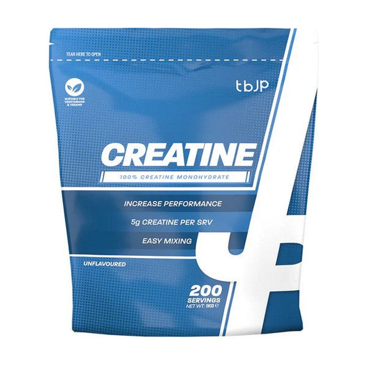 Trained by JP Creatine, Unflavoured (Bag) - 1000g