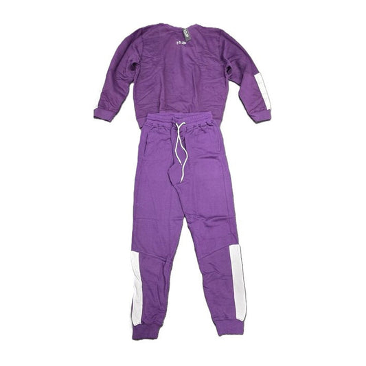 Trained by JP TBJP Sweatshirt + Pants, Purple - X-Large