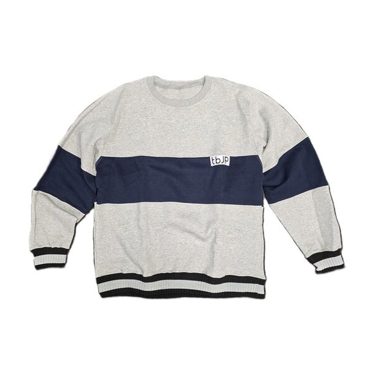 Trained by JP TBJP Sweatshirt, Grey Navy Blue - Large