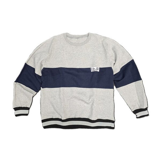 Trained by JP TBJP Sweatshirt, Grey Navy Blue - Large