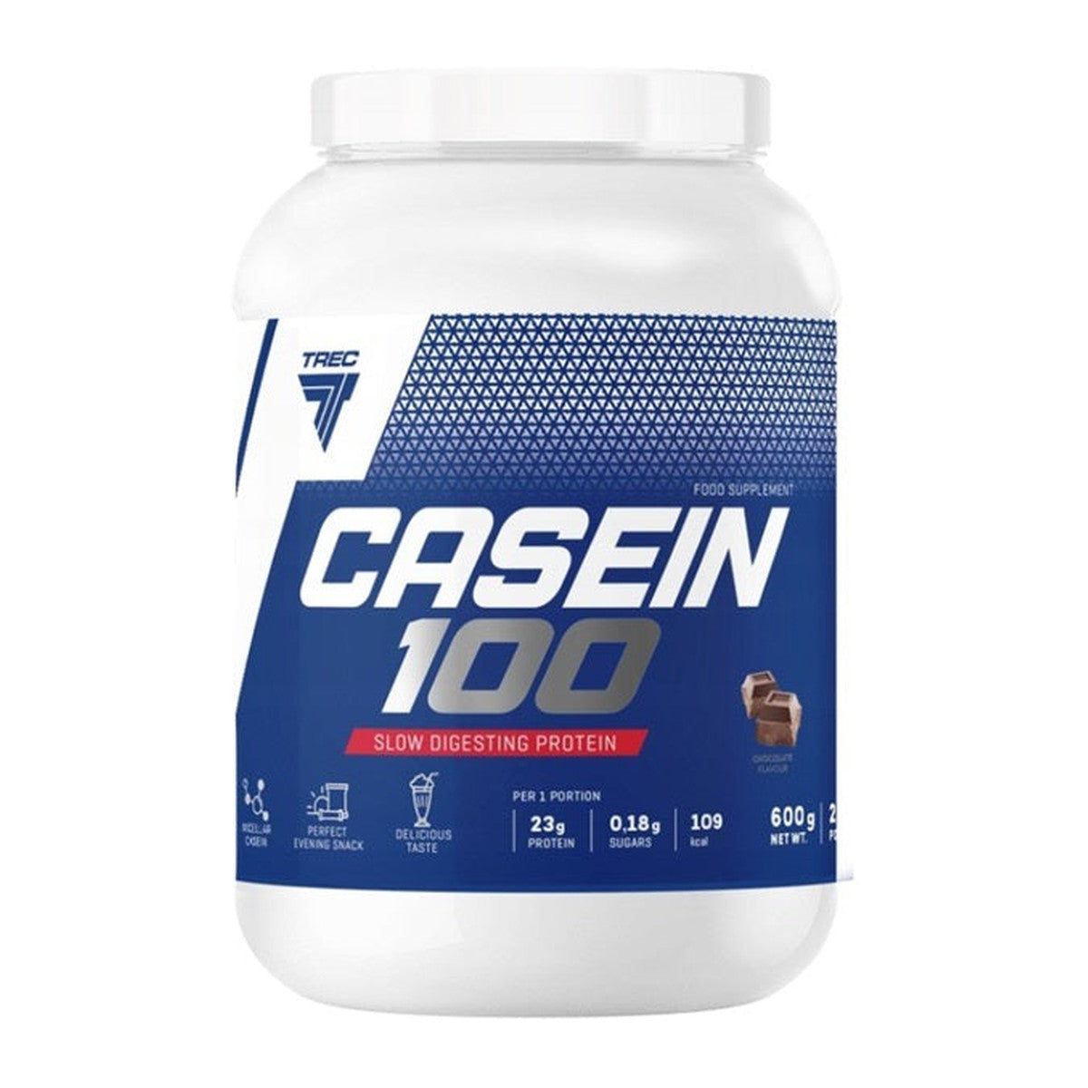 Trec Nutrition Casein 100, Chocolate - 600g