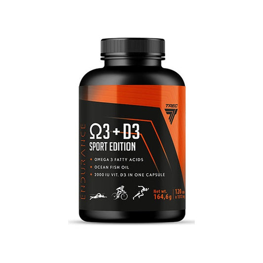 Trec Nutrition Endurance Omega 3 + D3 Sport Edition - 120 caps
