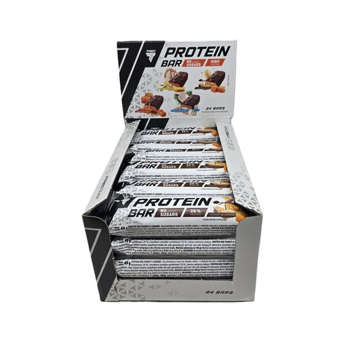 Trec Nutrition Protein Bar, Peanut & Caramel - 24 x 49g