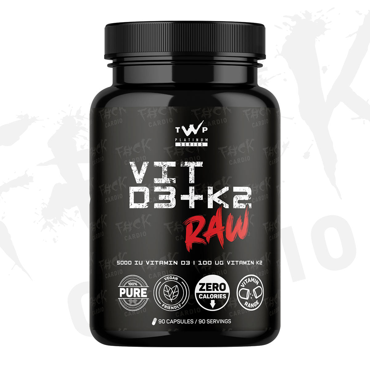 TWP VIT D3 + K2 RAW 90 Caps